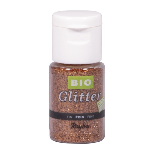 [R39590638] Bio glitter pastel Eco friendly, fijn, koper, flesje 7g