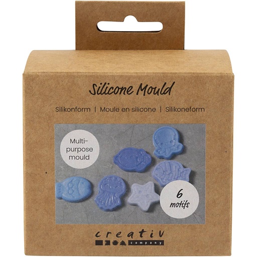 [CR37127] Moule, Thème océan, 1,2 cm, 4-6 cm, 6pièces/ 1 Pq.