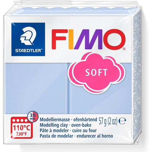 [S8020S#T31] Fimo soft boetseerklei, 57gr - serenity blue