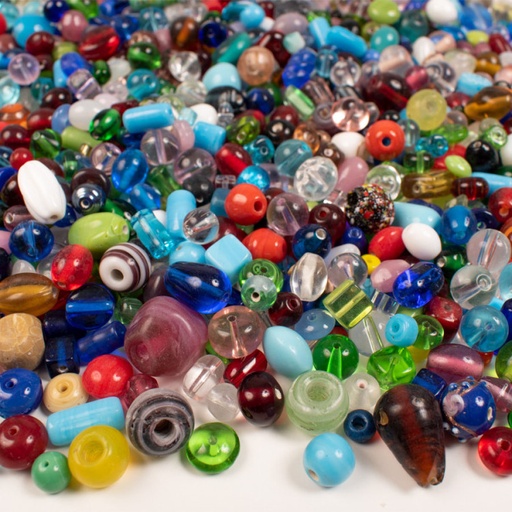 [P2471051] Assortiment perles en verre 1kg