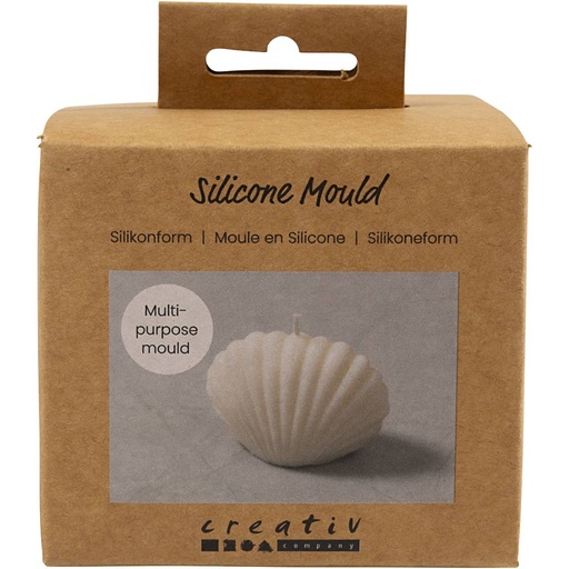 [CR37185] Siliconen Vorm, Mossel, H: 6 cm, L: 9 cm, B: 5 cm, 1 stuk