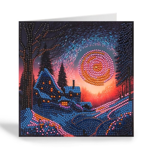 [CCK18#A139] Crystal Card Kit ® Diamond Painting 18x18cm, Twilight Glow