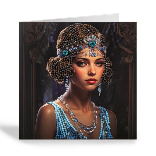 [CCK18#A138] Crystal Card Kit ® Diamond Painting 18x18cm, Deco Gems