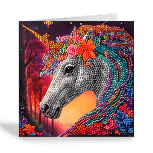 [CCK18#A134] Crystal Card Kit ® Diamond Painting 18x18cm, Charmed