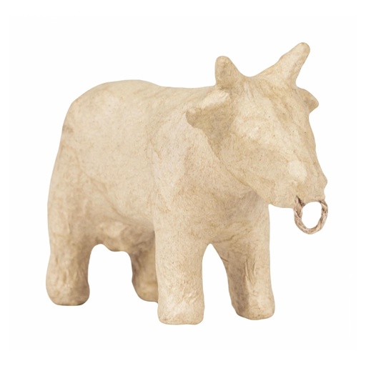 [DE-AP#209] Décopatch AP figuur Koe met ring (12,5x5x8cm)
