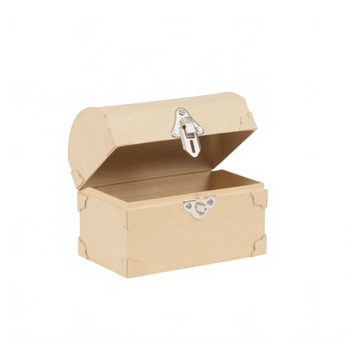 [DE-AC#929] Décopatch Spaarpot - Schatkoffertje met slotje en sleutels(15x9x12 cm)