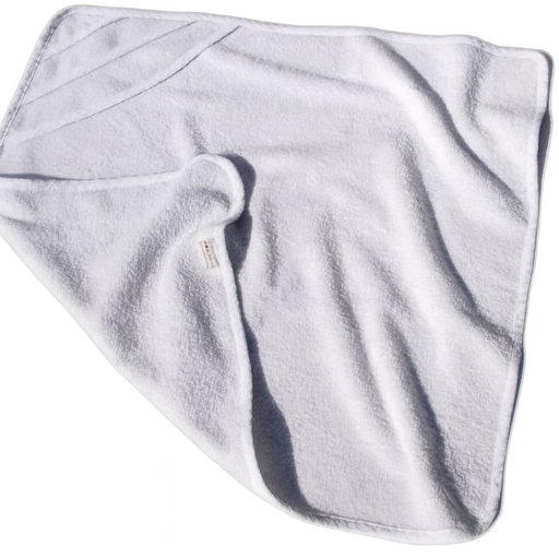 [B12270BCC#01] Cape de bain galon aida 74x74cm, Blanc - Blanc(BM Collectie)