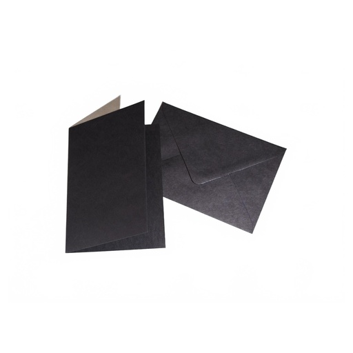 [066700#38] Cartes de Voeux 10,5x15cm - 10 pieces - Noir