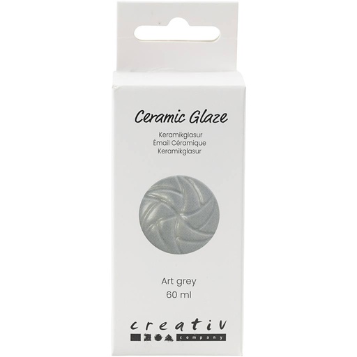 [CR7897#12] Keramiek Glazuur, 984-1101 °C, dekkend, Art Grey, 60 ml/ 1 Doosje