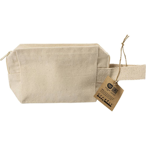 [CR445591] Trousse à maquillage, H : 10 cm, P: 5 cm, L : 14 cm, naturel clair, 1 pièce
