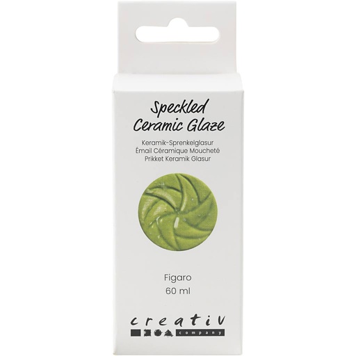 [CR7897#56] Gespikkeld Keramiekglazuur, 999-1060 °C, dekkend, Figaro, 60 ml/ 1 Doosje