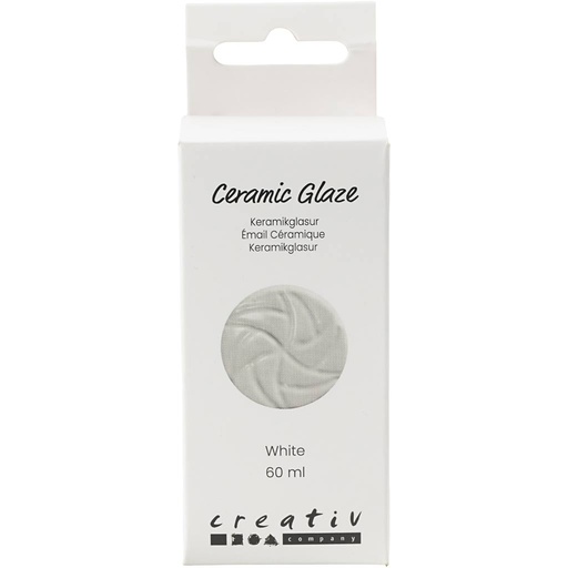 [CR7897#00] Keramiek Glazuur, 984-1101 °C, dekkend, white, 60 ml/ 1 Doosje