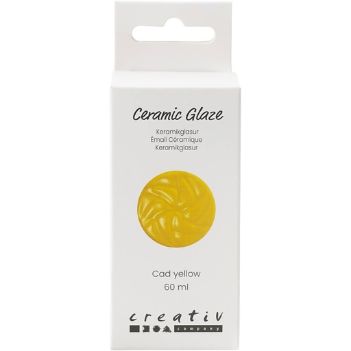 [CR7897#05] Keramiek Glazuur, 984-1101 °C, dekkend, Cad Yellow, 60 ml/ 1 Doosje