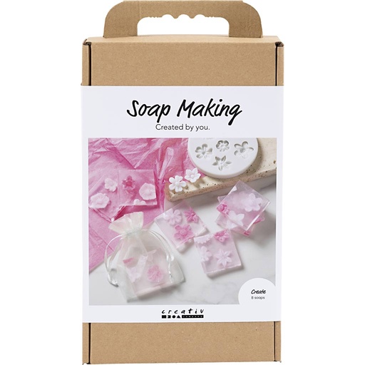 [CR977786] Kit DIY Fabrication de Savon, Fleurs, rose, 1 Pq.