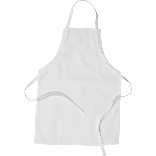 [925114L] Schort 60x90 cm, 100% Katoen - Wit 