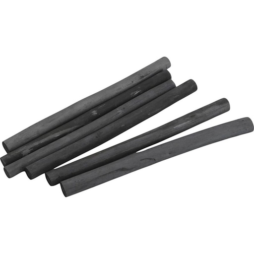 [CR344561] Houtskool sticks L: 15 cm - d 10 mm, 6 stuks