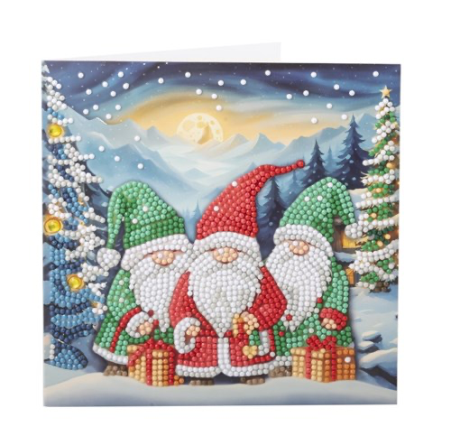 [CCK18#XM151] Crystal Card Kit ® Diamond Painting 18x18cm, Arctic Friends