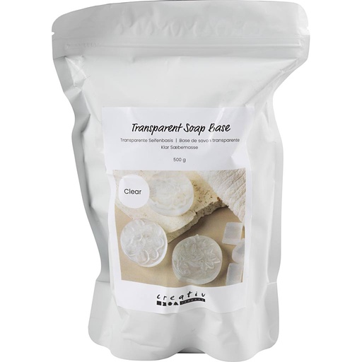 [CR700260] Transparante zeep basis, korrels, 500 gr/ 1 doos