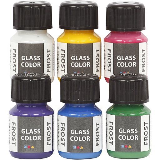[CR31760] Glass Frost, couleurs assorties, 6x30 ml/ 1 Pq.