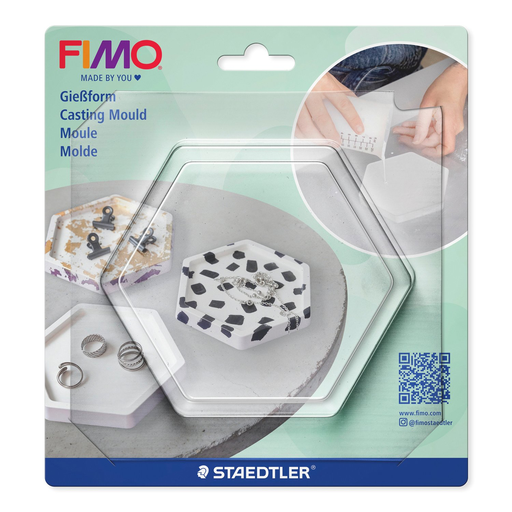 [S874253] Fimo Casting moule hexagonaux