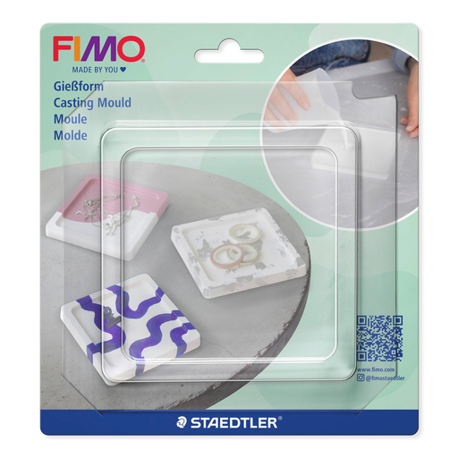 [S874254] Fimo Casting moule carré