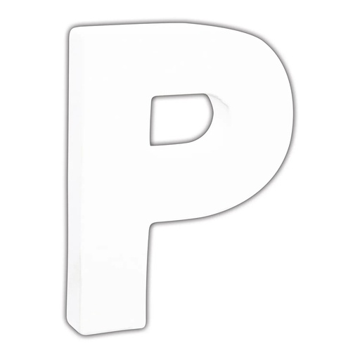 [DE-ABC#745] Décopatch Alfabet klein Letter 12cm, P. - Wit
