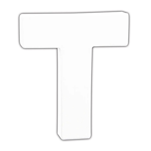[DE-ABC#749] Décopatch lettre "T", 12cm