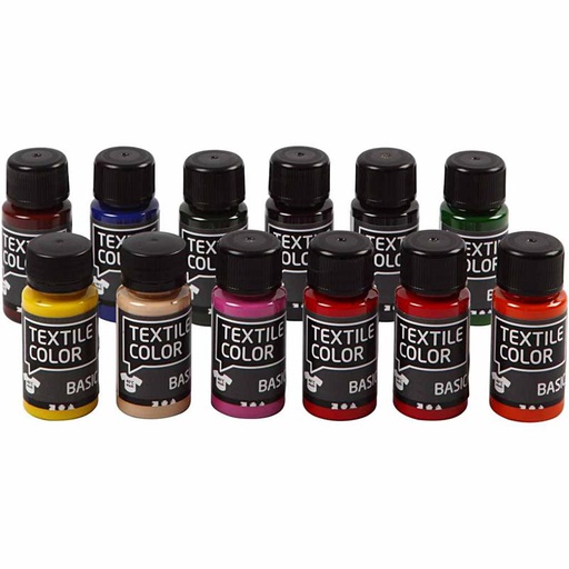 [CR34160] Peinture Textile Color, 12x50 ml/ 1 Pq.