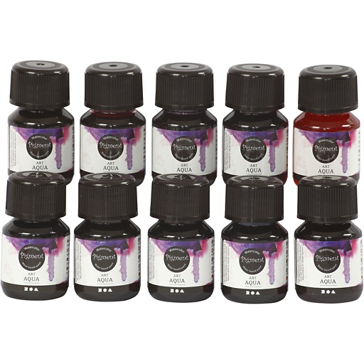 [CR34399] Vloeibare aquarelverf, diverse kleuren, 10x30 ml