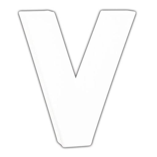 [DE-ABC#751] Décopatch lettre "V", 12cm
