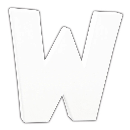[DE-ABC#752] Décopatch lettre "W", 12cm