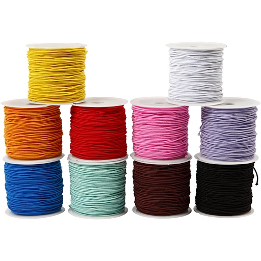 [CR41050] Elastisch koord, dikte 1 mm, 10x25 m/ 1 doos