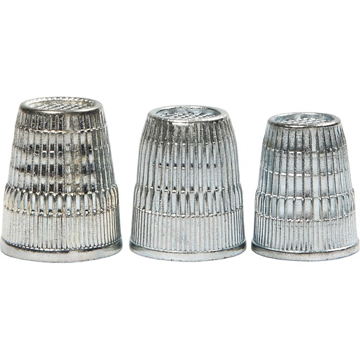 [CR41068] Dés à coudre, d: 15+16+17 mm, 3 pièce/ 1 Pq.
