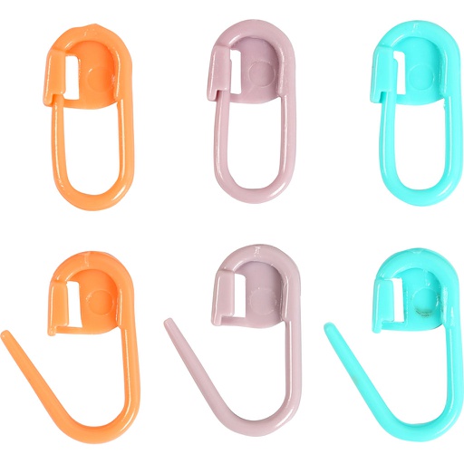 [CR42207] Steekmarkeerder, groen, oranje, paars, L: 22 mm, 30 stuk/ 1 doos