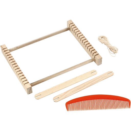 [CR42317] Métier à tisser, H: 3 cm, dim. 24,5x19,5 cm, 1 pièce